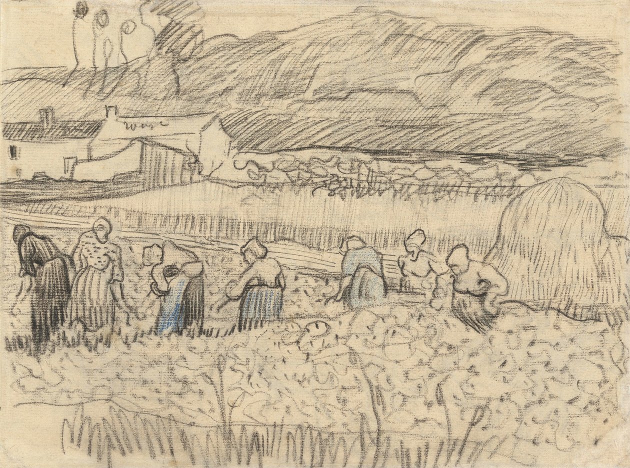 Krajina se sklizní rolnických žen od Vincent van Gogh