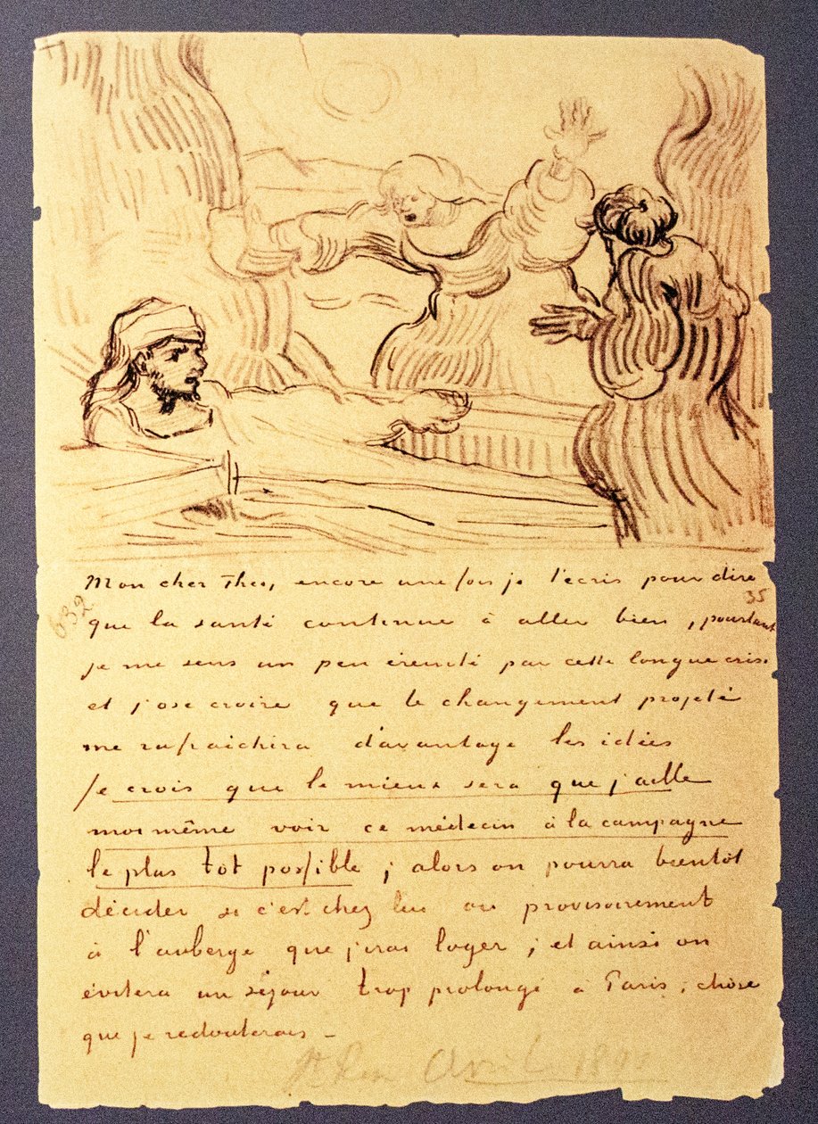 Dopis Van Gogha jeho bratrovi Theovi od Vincent van Gogh