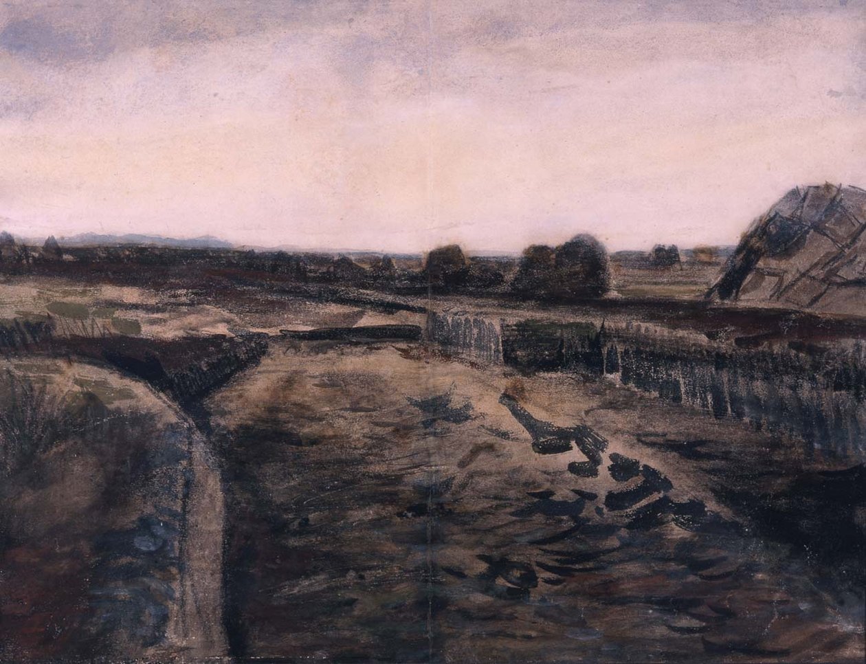 Krajina v Drenthe, 1883 od Vincent van Gogh