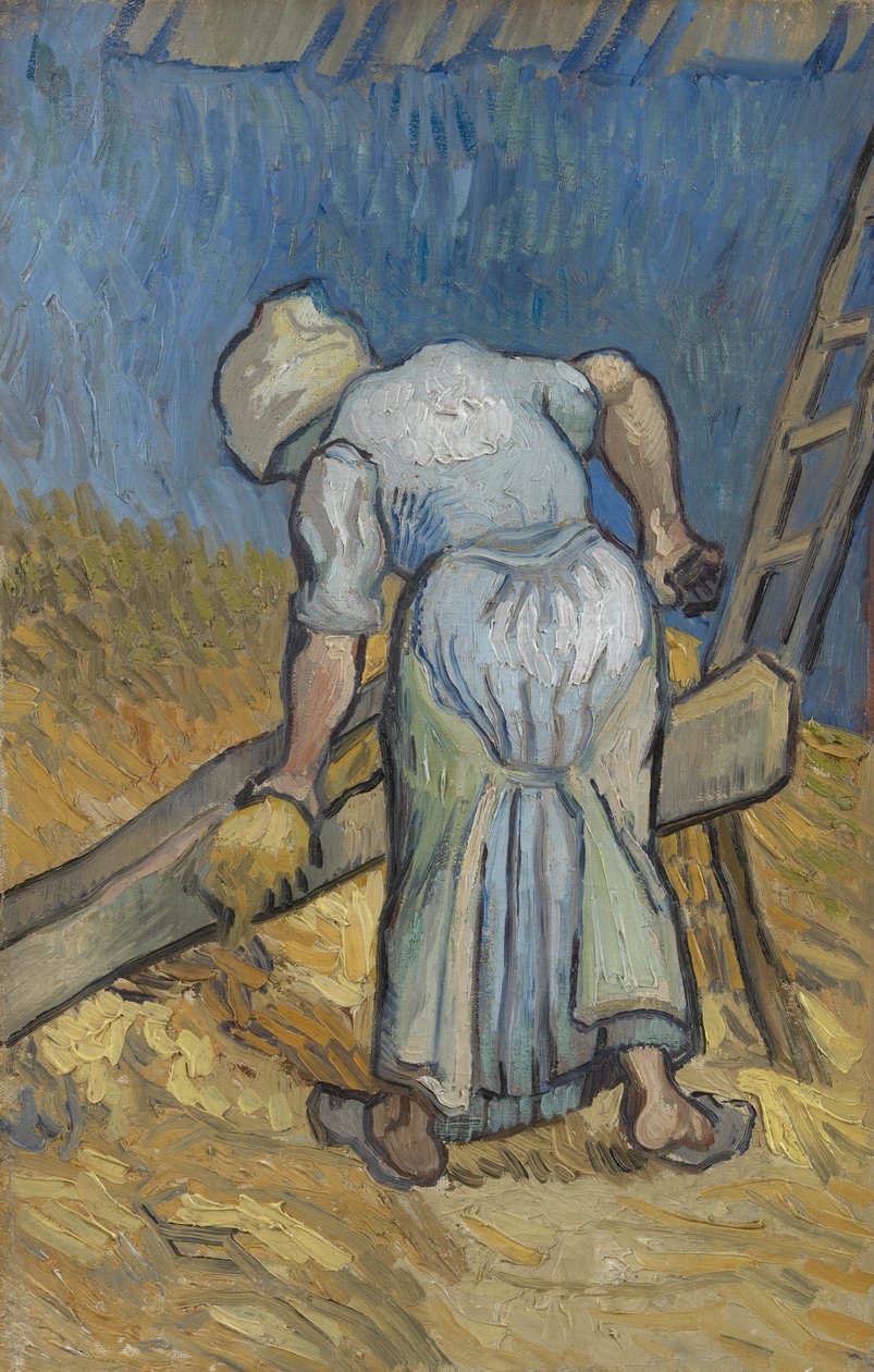 Rolnická žena pohmožděná len od Vincent van Gogh