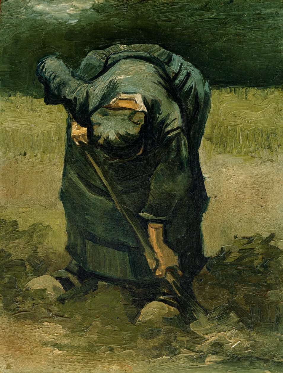 Venkovanka při kopání, 1885 od Vincent van Gogh