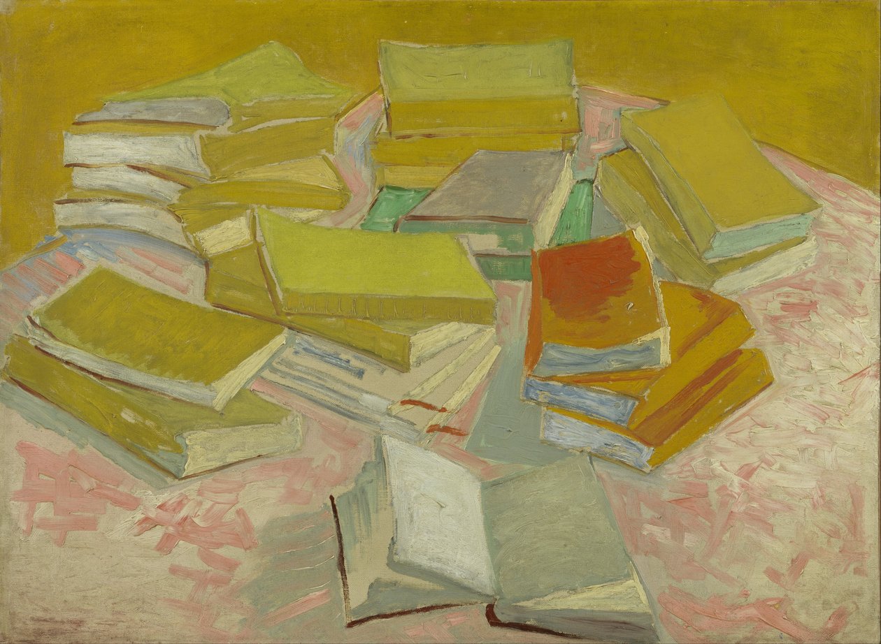 Hromady francouzských románů od Vincent van Gogh