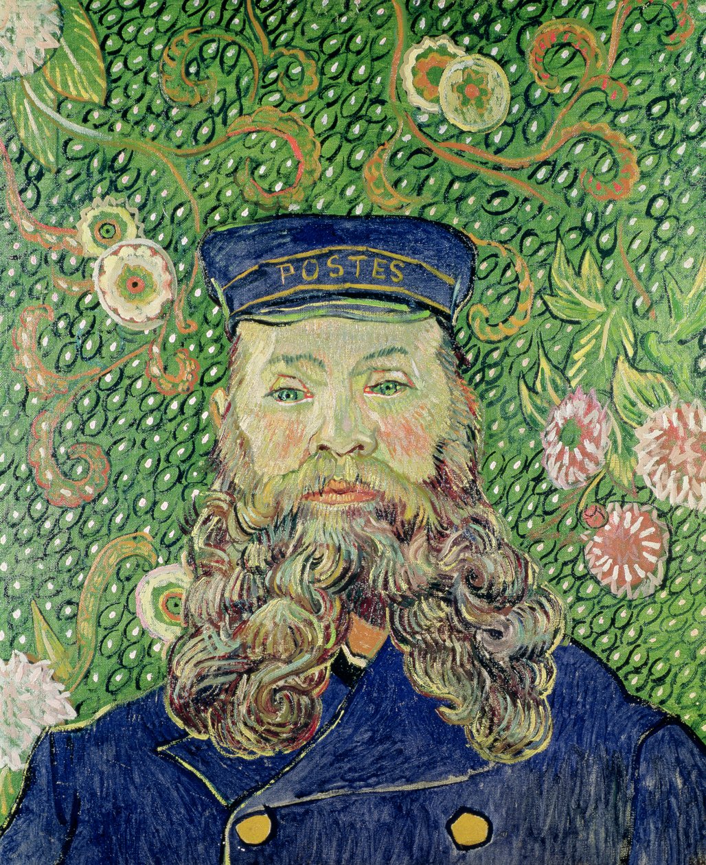 Portrét pošťáka Josepha Roulina, 1889 od Vincent van Gogh