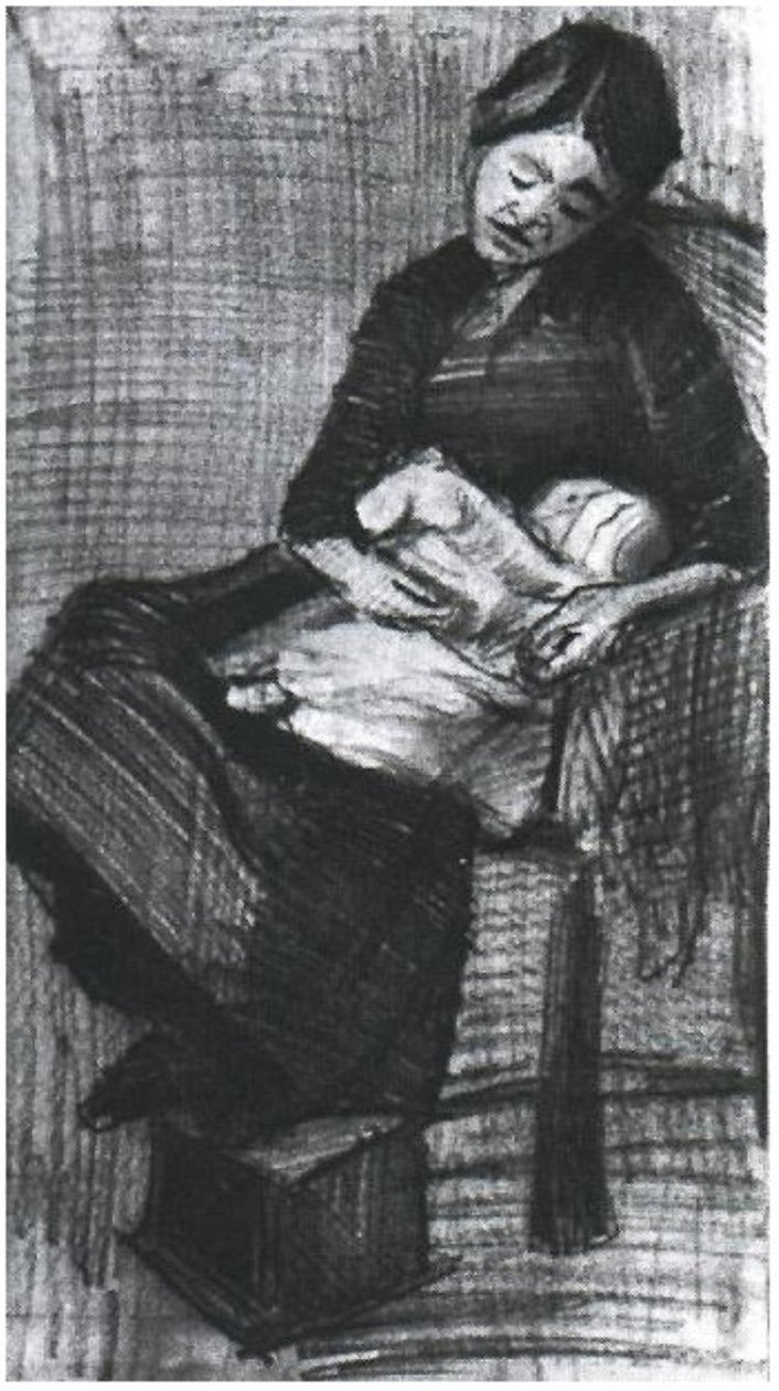 See-Nursing-Baby F1063 Vincent van Gogh od Vincent van Gogh