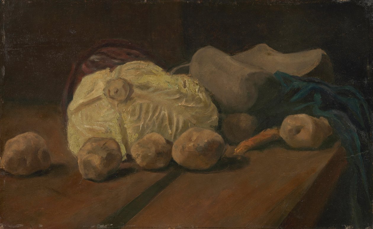 Zátiší se zelím a dřeváky od Vincent van Gogh