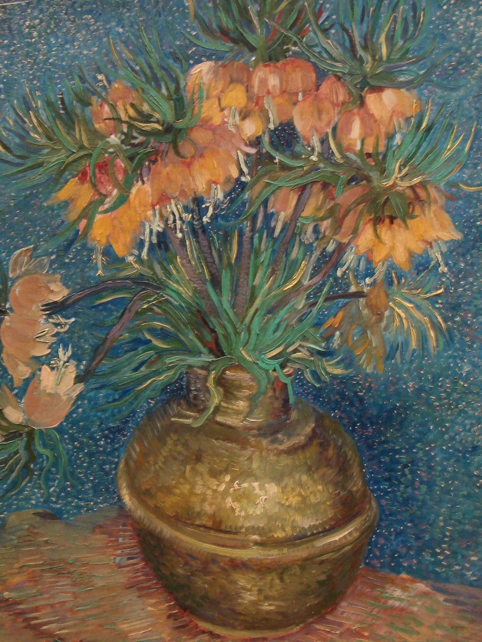 Zátiší s císařskými korunami v bronzové váze od Vincent van Gogh