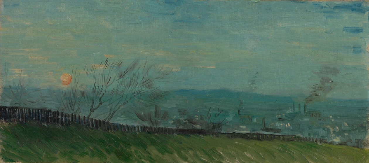 Západ slunce na Montmartru od Vincent van Gogh
