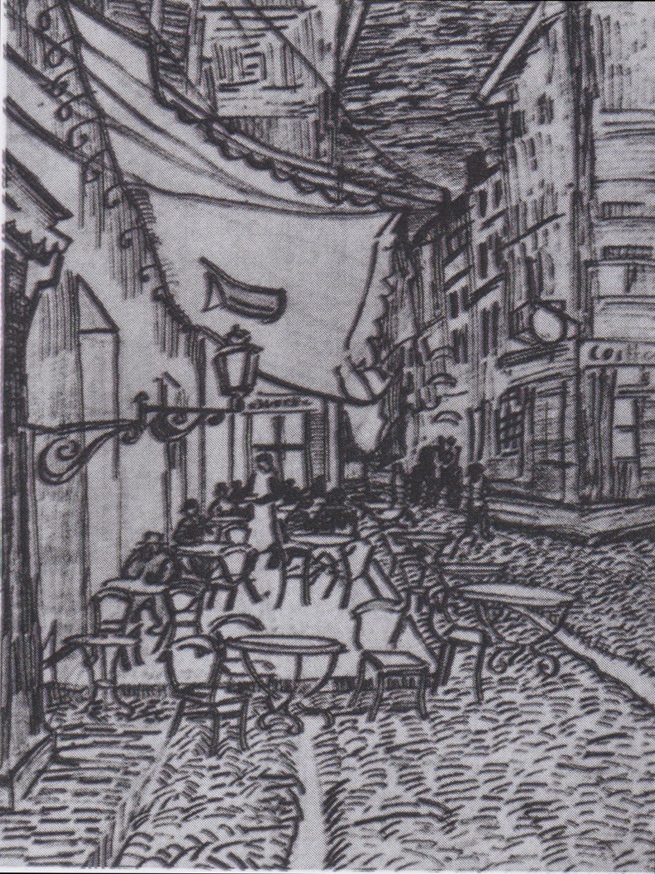 Večer kavárna na Place du Forum v Arles od Vincent van Gogh