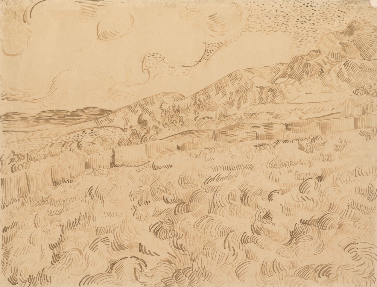 Uzavřené Wheatfield po bouři od Vincent van Gogh