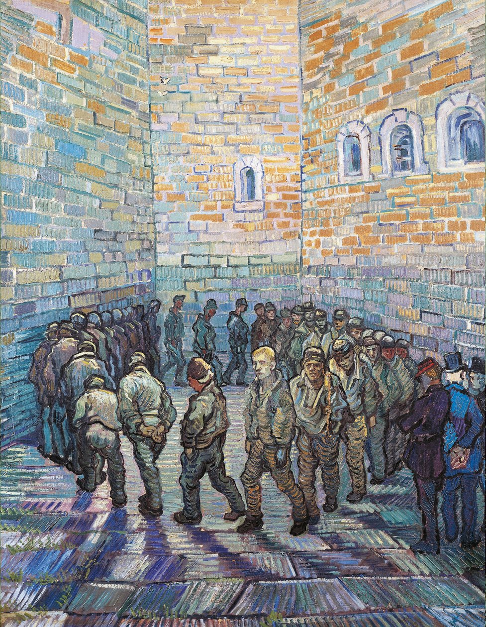The Exercise Yard, nebo The Convict Prison, 1890 od Vincent van Gogh