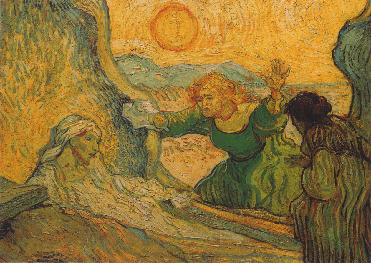 Vzkříšení Lazara (po Rembrandtovi) od Vincent van Gogh