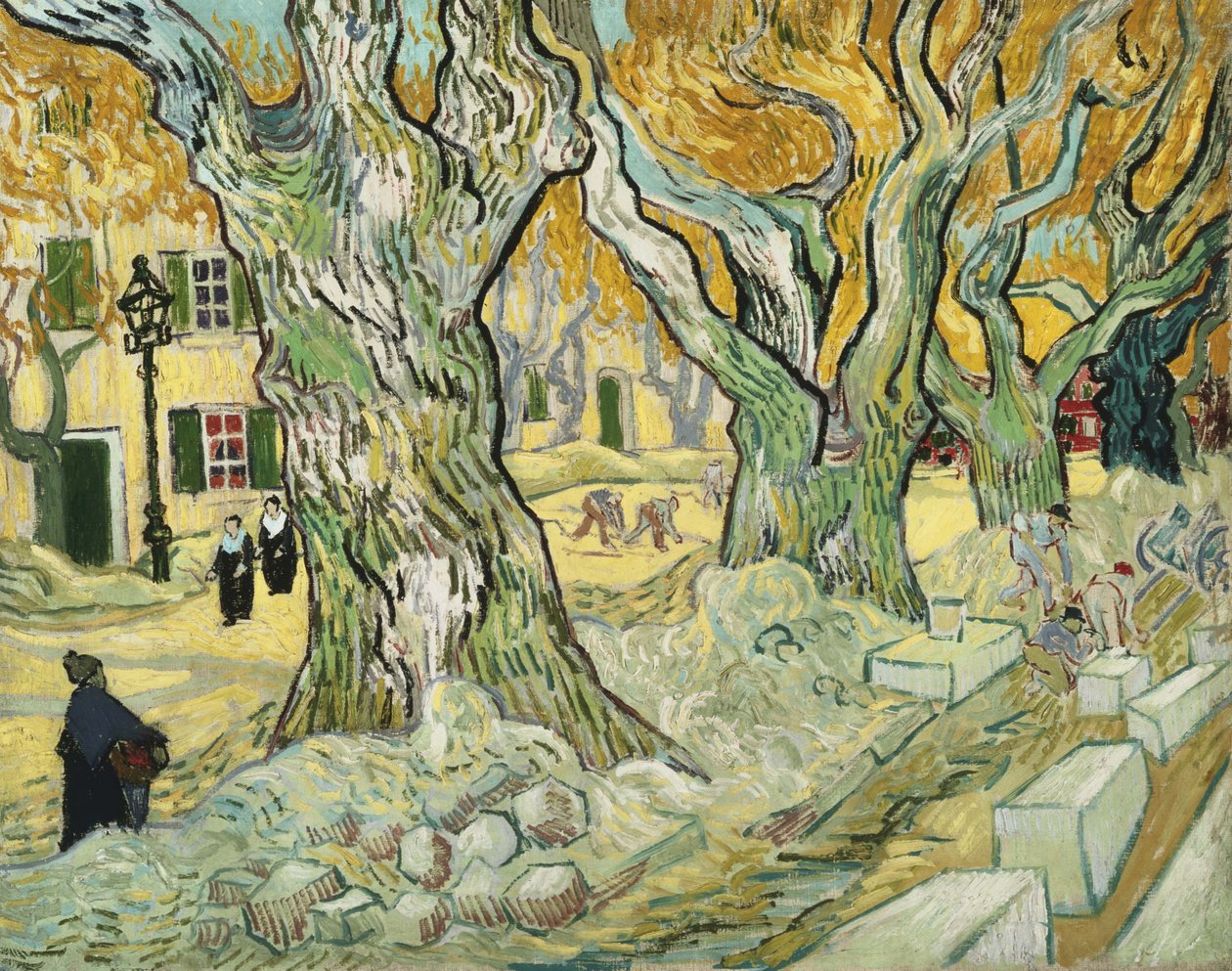 The Road Menders od Vincent van Gogh