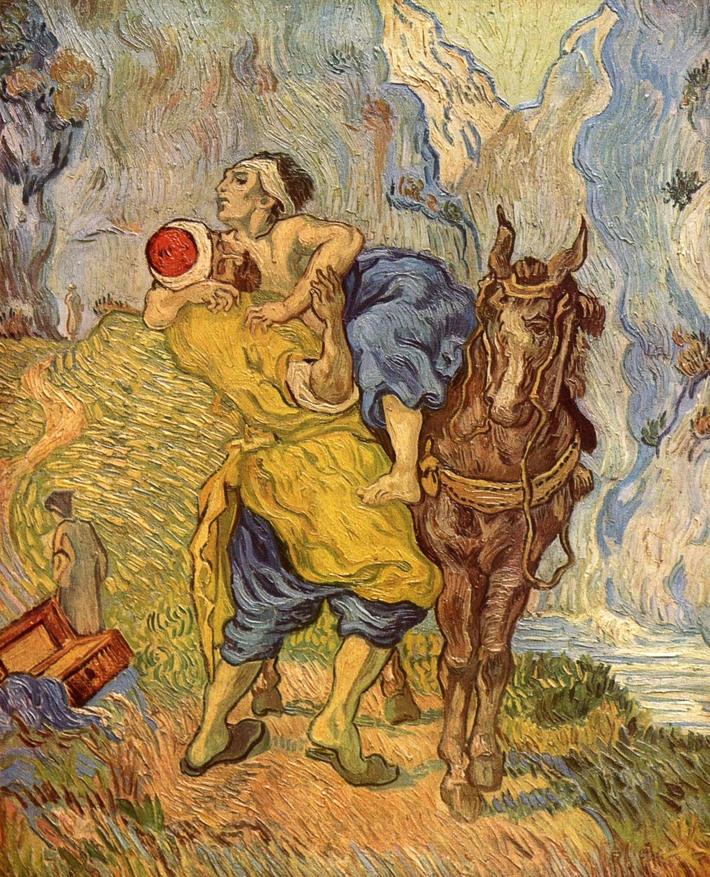 Dobrý Samaritan (po Delacroix) od Vincent van Gogh