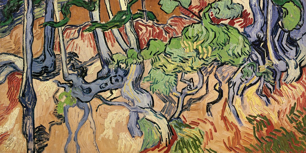 Kořeny stromů, 1890 od Vincent van Gogh