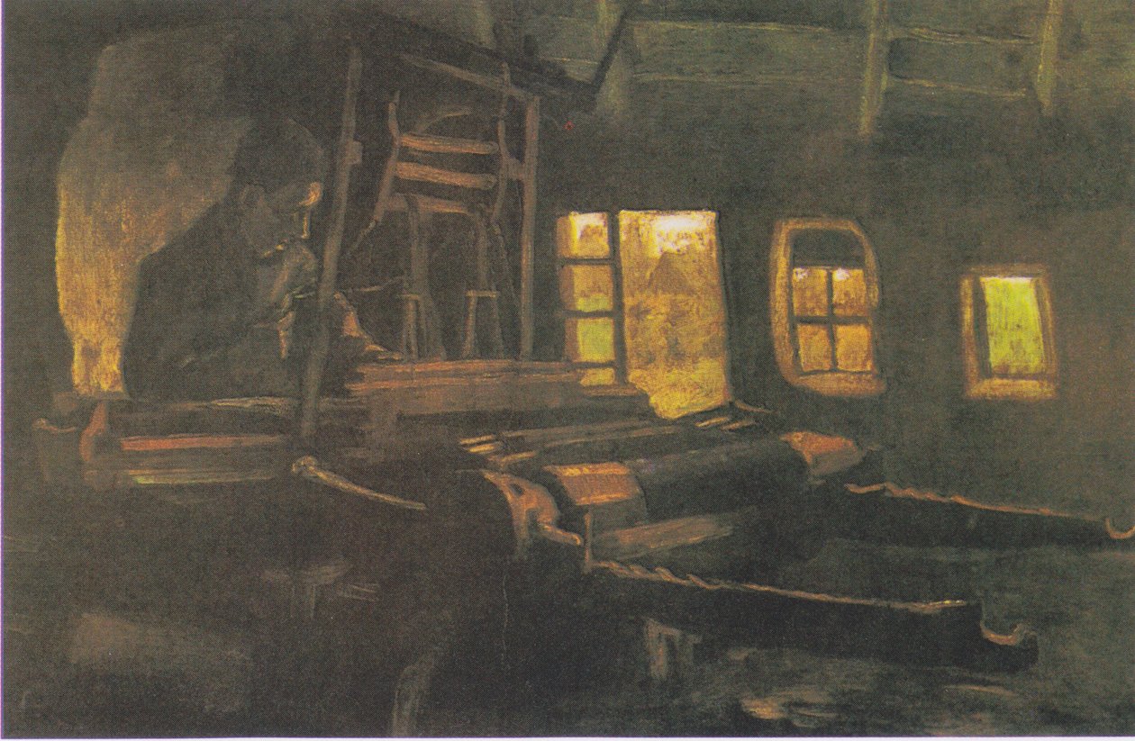Weber v místnosti se třemi úzkými okny od Vincent van Gogh