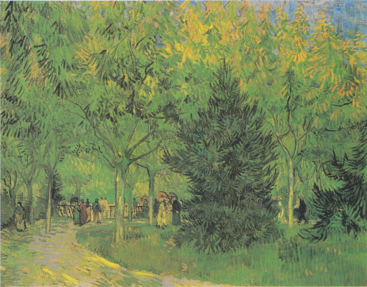Cesta v parku Arles s chodci od Vincent van Gogh