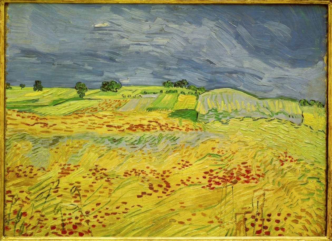 Pšeničné pole s bouřlivou oblohou od Vincent van Gogh