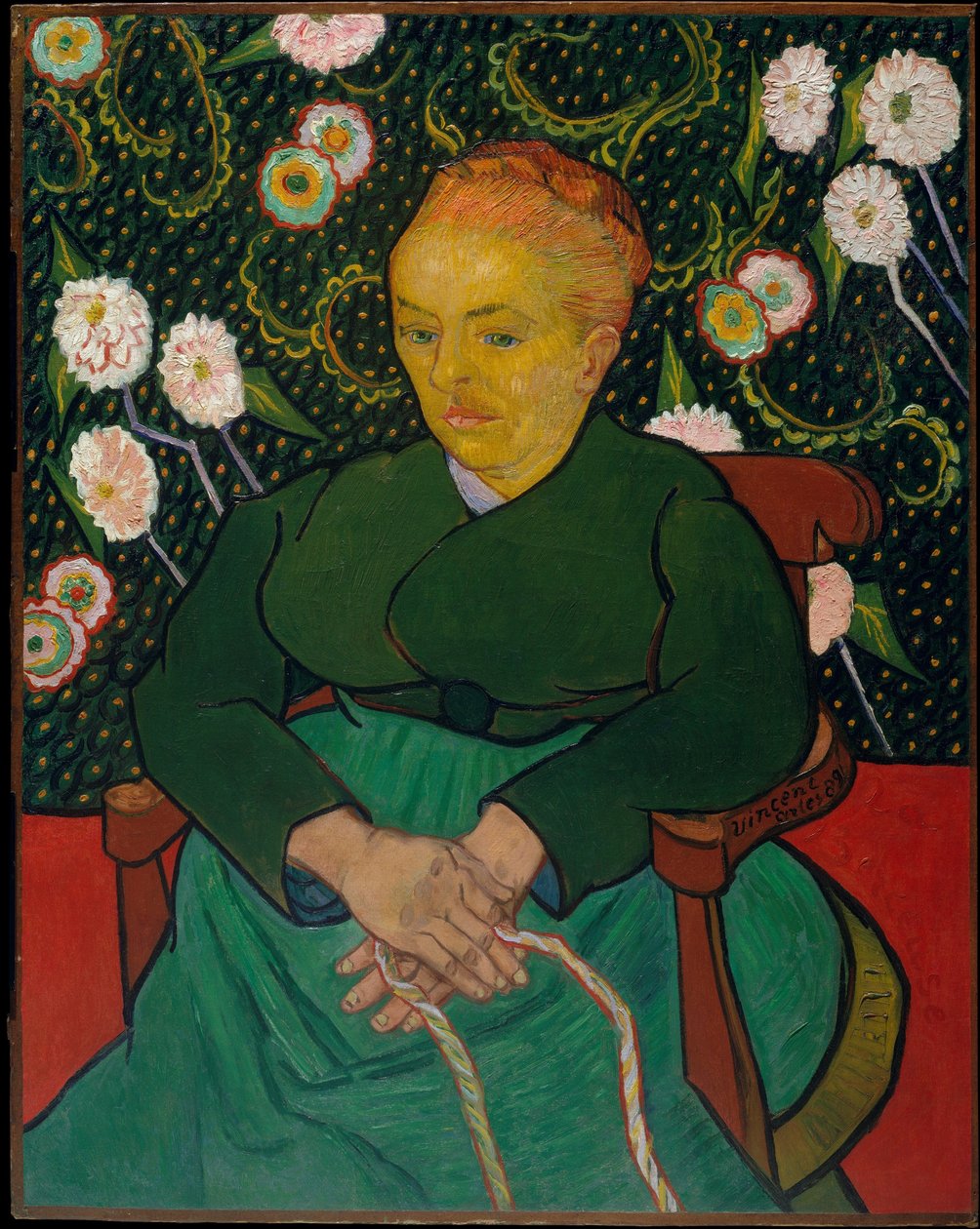 Žena houpající se v kolébce od Vincent van Gogh