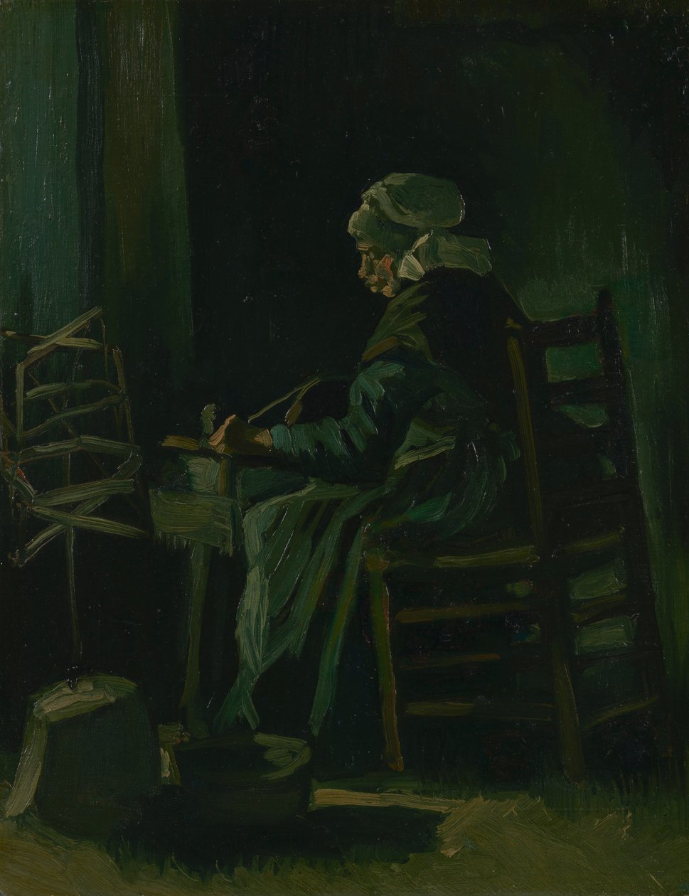 Žena navíjecí příze od Vincent van Gogh