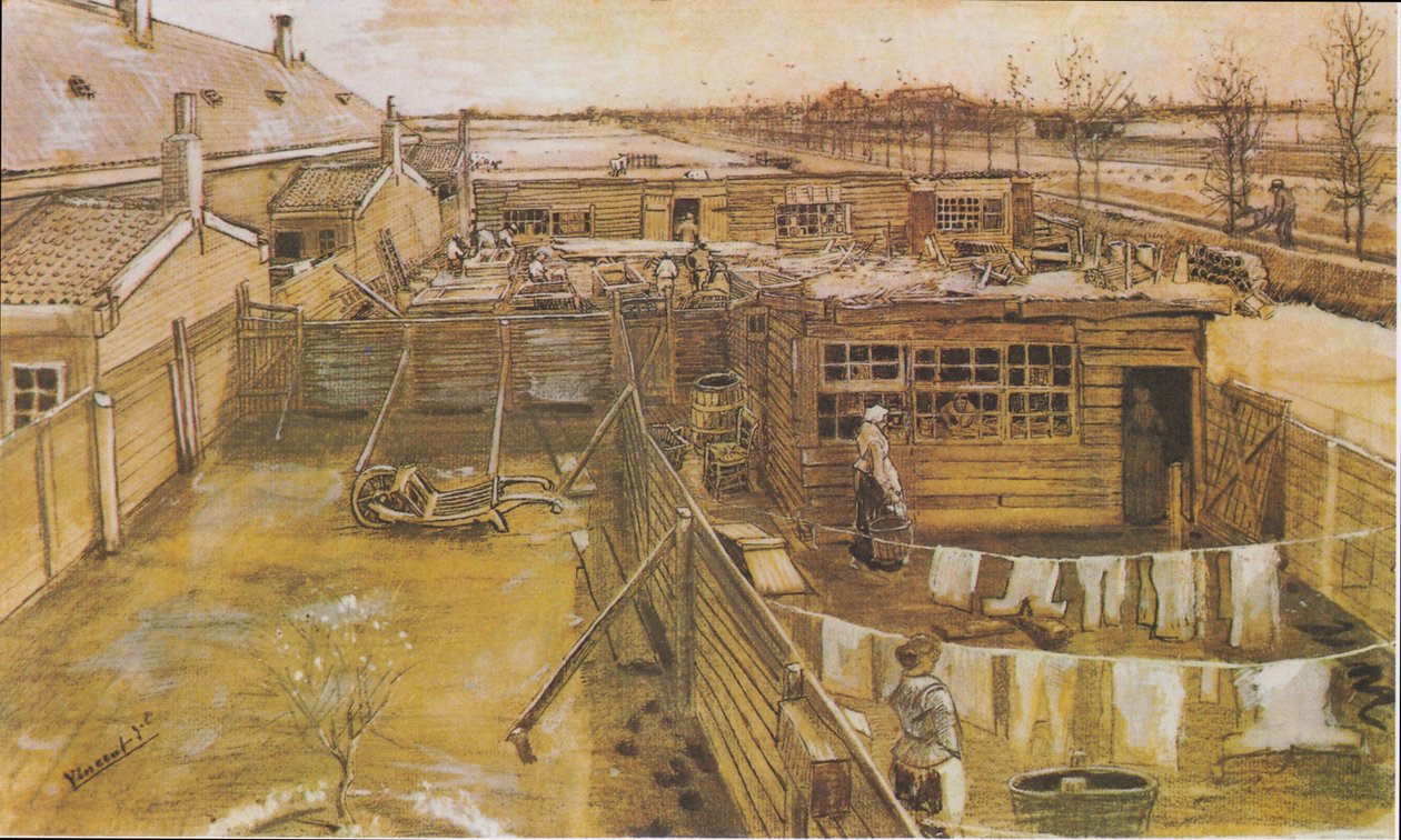 Tesařská dílna od Vincent van Gogh