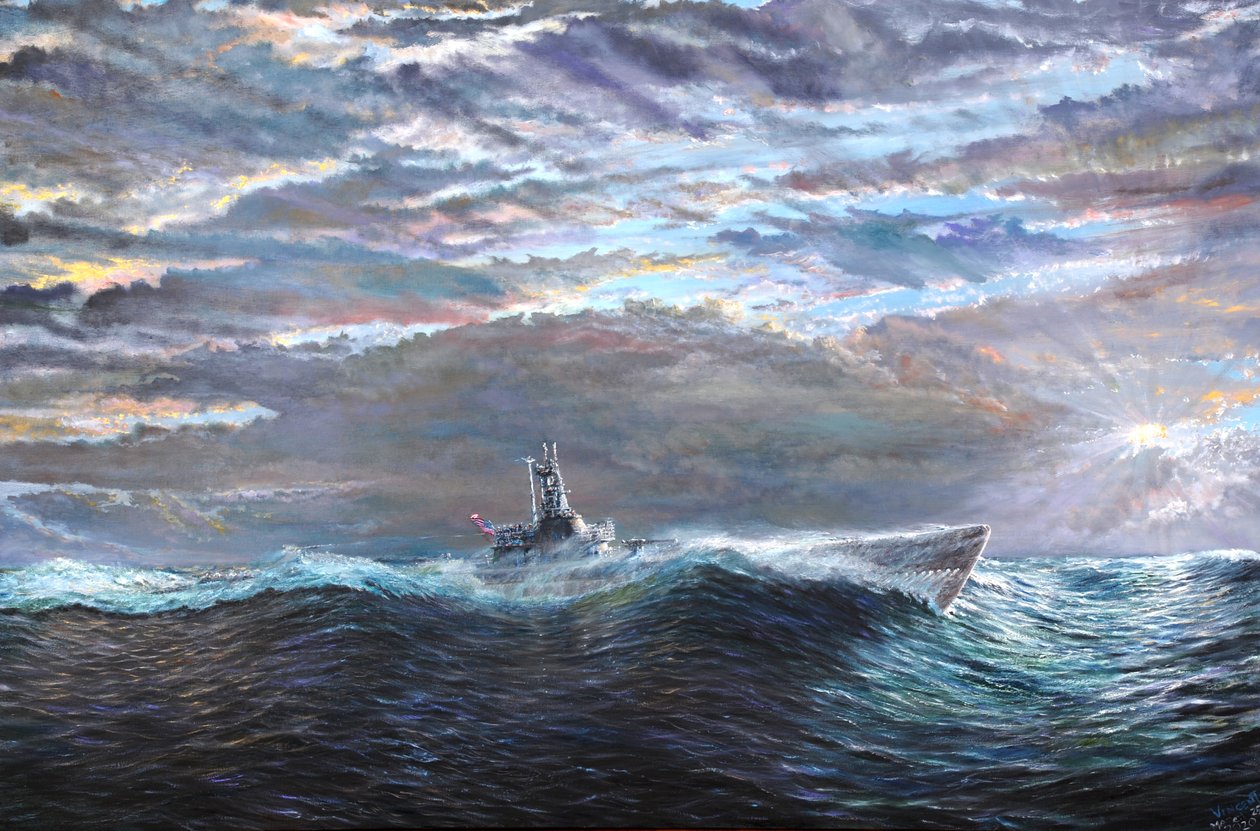 Nanebevstoupení USS Puffer 10. až 17. října 1943, 2020 od Vincent Alexander Booth