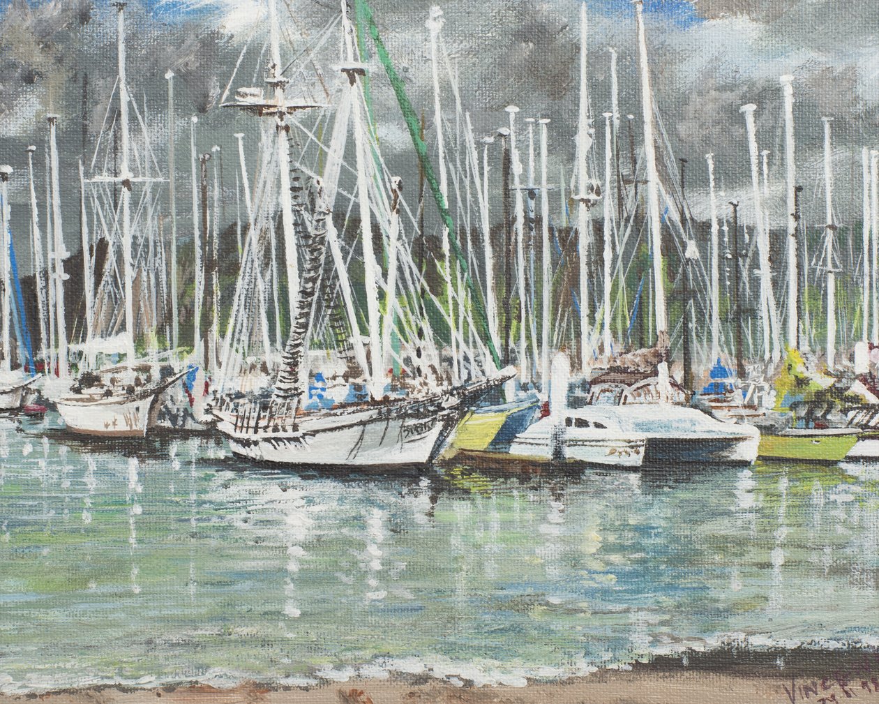 Coffs Harbour, Austrálie, 1998, (akryl na plátně) od Vincent Alexander Booth