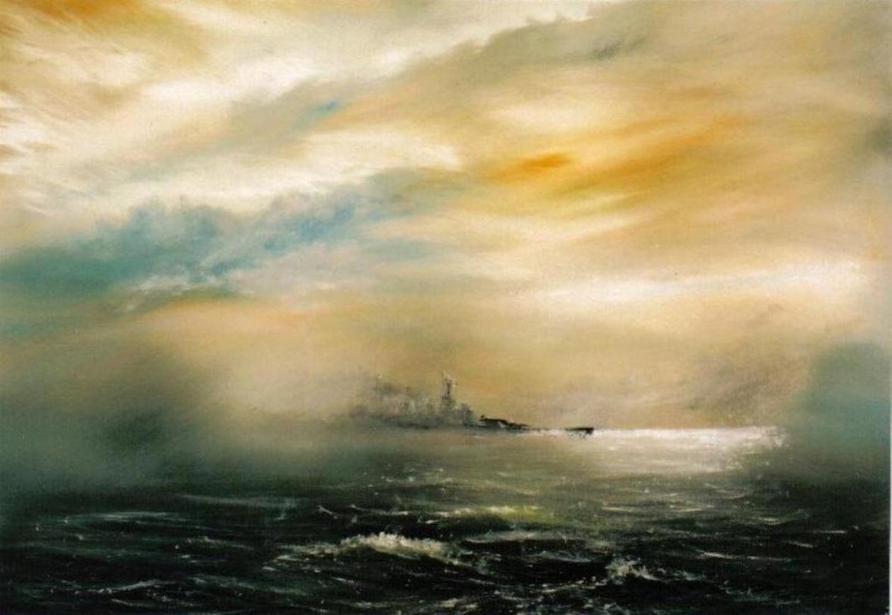 Úsvit před úsvitem katastrofy HMS Hood 1941, 2012 od Vincent Alexander Booth