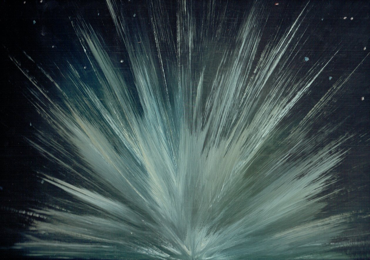 Impact on Miranda, 2016, (akryl na plátně) od Vincent Alexander Booth