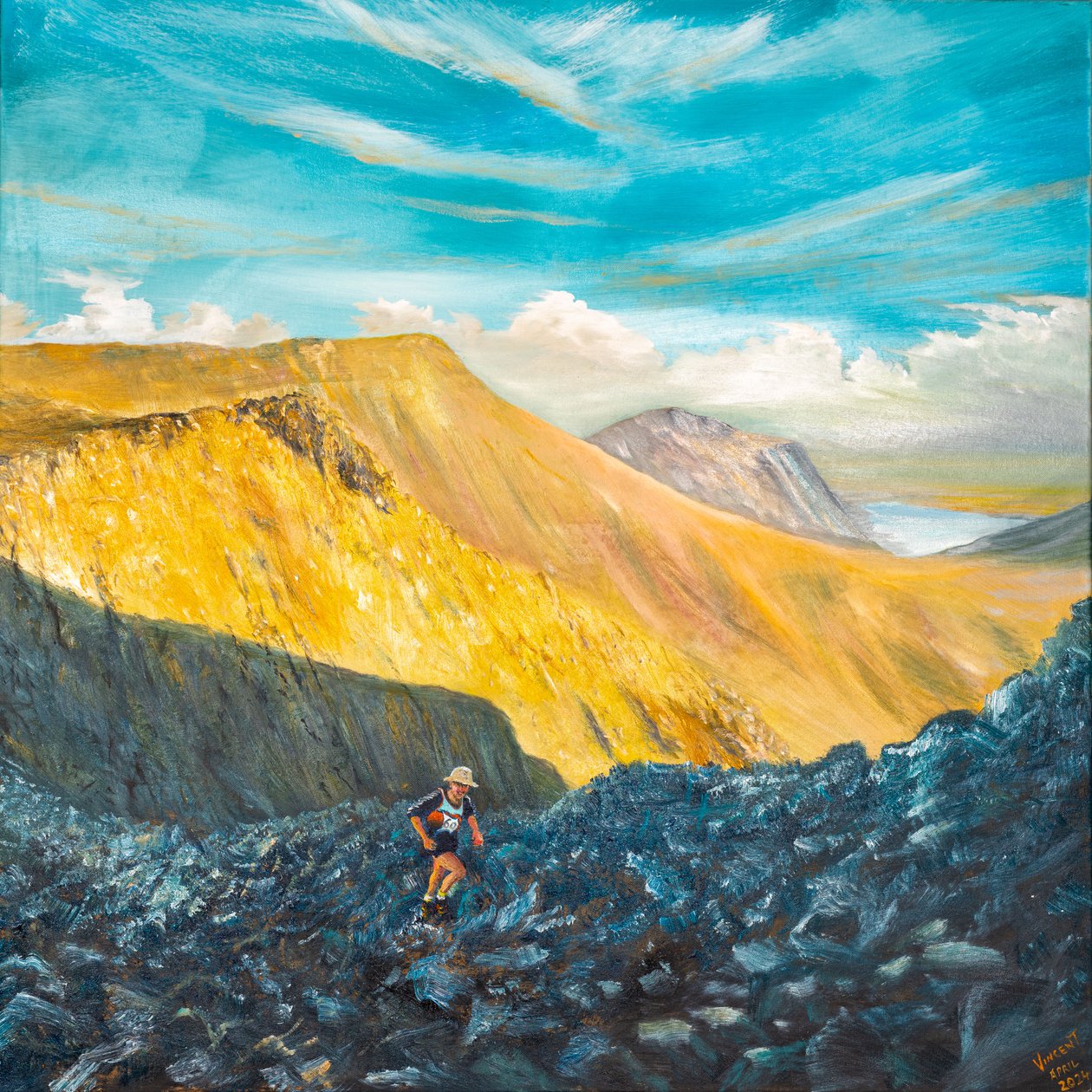Mountain Freedom 2, 2024 (olej na plátně) od Vincent Alexander Booth
