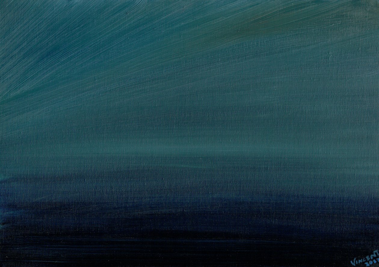Ocean Twilight, 2017, (olej na plátně) od Vincent Alexander Booth