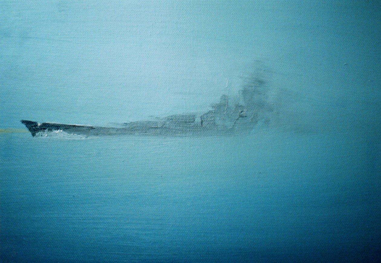 Scharnhorst v ranní mlze Channel Dash 1942, 2014 od Vincent Alexander Booth