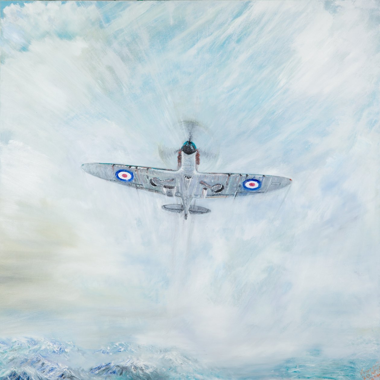 Spitfire Ace of Spades, 2016, od Vincent Alexander Booth