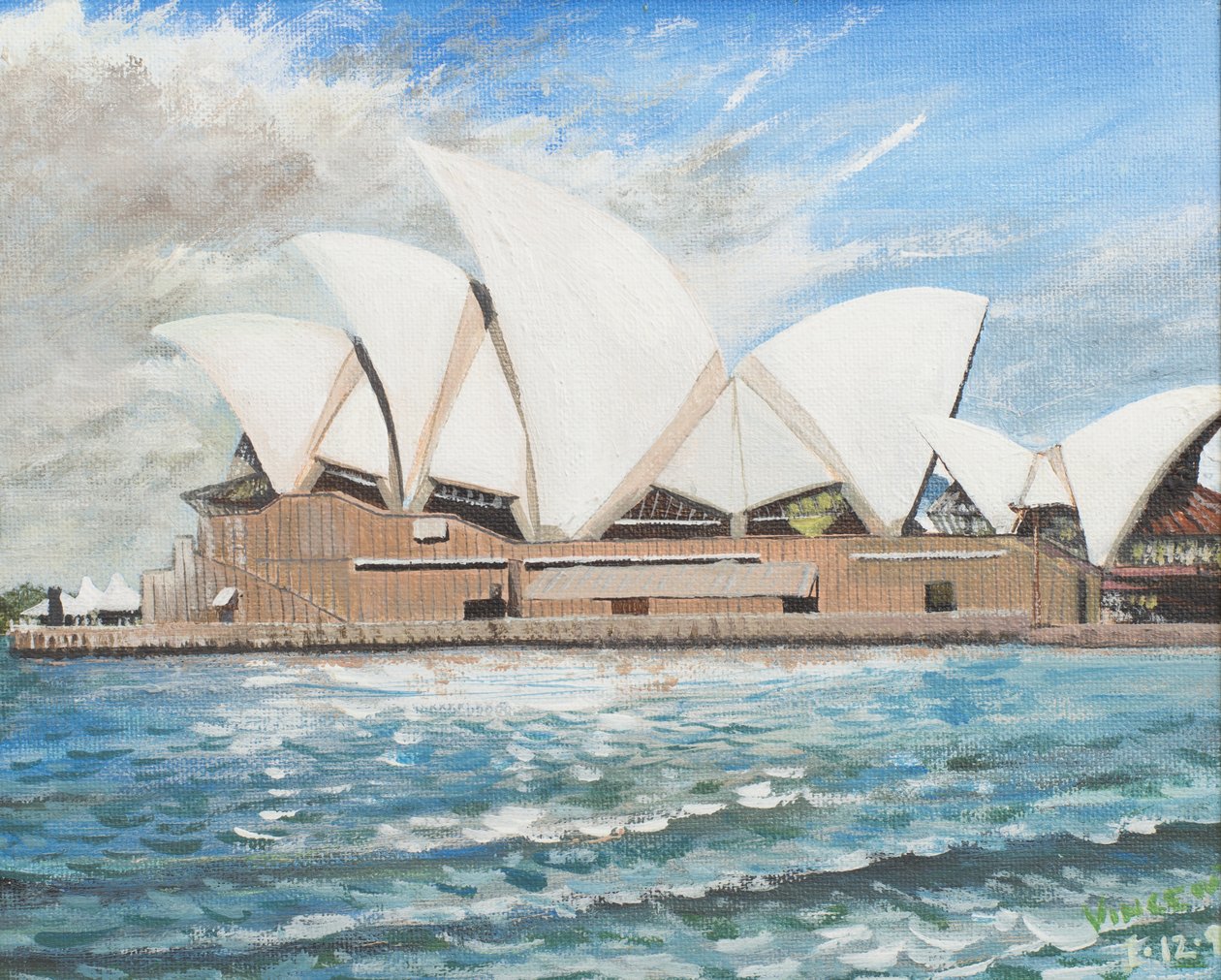 Opera v Sydney, 1998, (akryl na plátně) od Vincent Alexander Booth