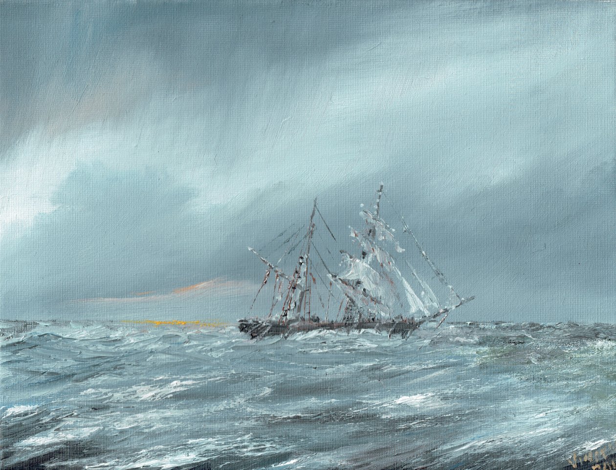 Mary Celeste unášená 5. prosince 1872, 2016, od Vincent Alexander Booth