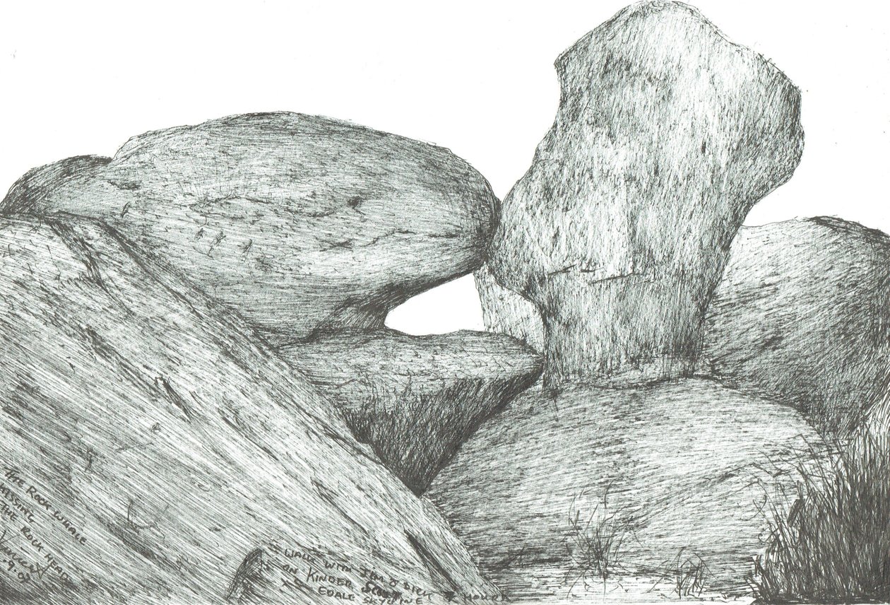 kissing rocks na Kinder Scout, 2007 od Vincent Alexander Booth