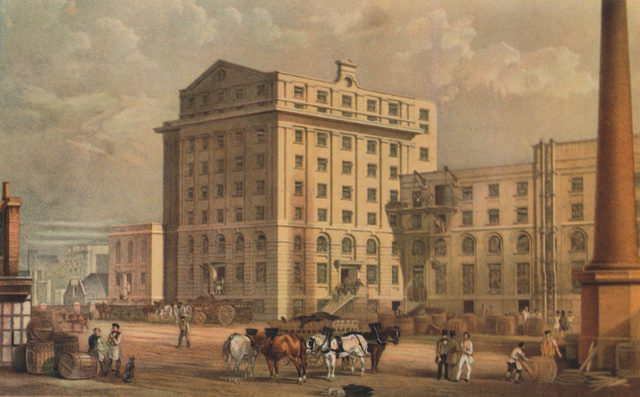 Rafinérie cukru v Leman Street, Stepney, Londýn, 1851 od Vincent Brooks