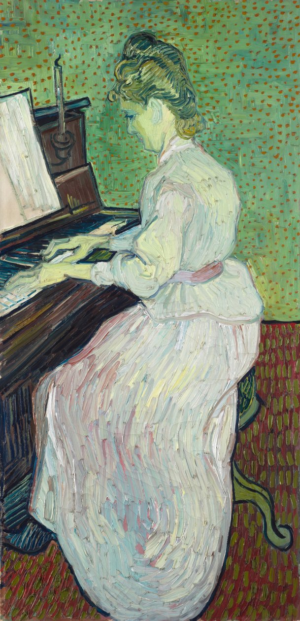 Marguerite Gachet u klavíru, 1890. od Vincent van Gogh