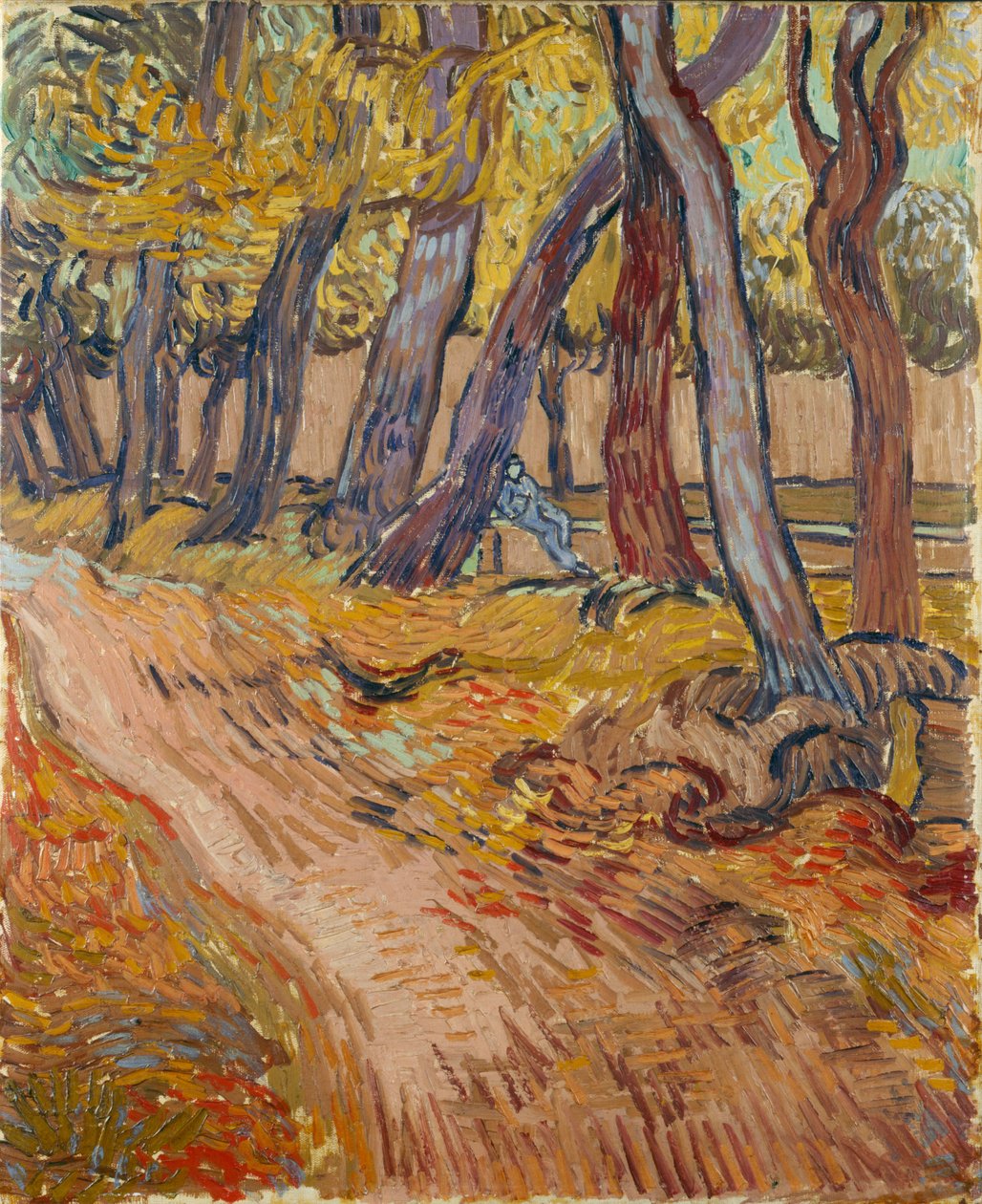 Cesta v zahradě v azylovém domě v Saint-Rémy, 1889. od Vincent van Gogh