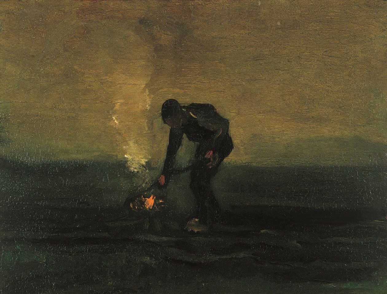Rolnické pálení plevele, 1883. od Vincent van Gogh