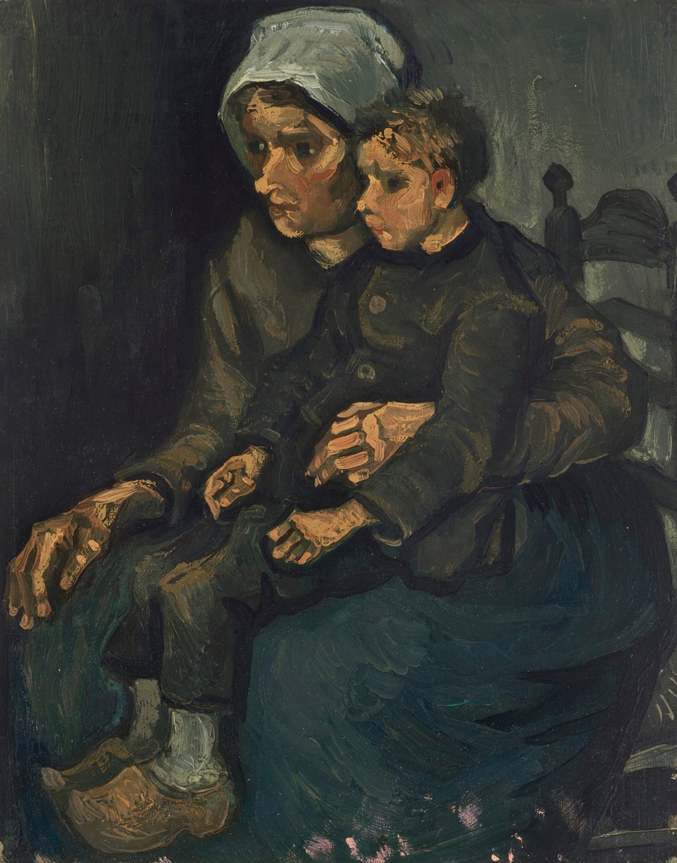 Rolnická žena s dítětem na klíně, 1885. od Vincent van Gogh