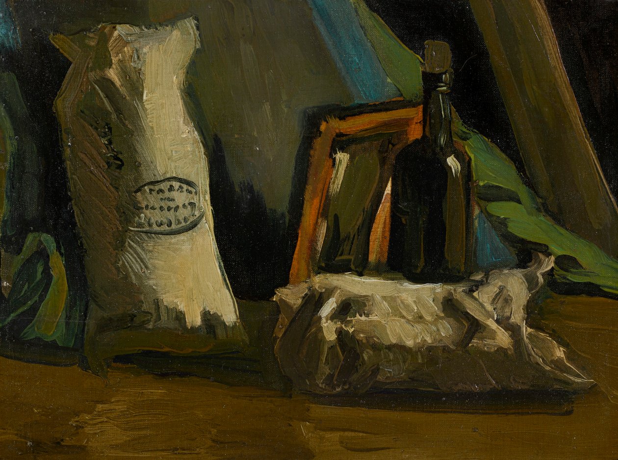 Zátiší s lahví a dvěma pytli, 1884. od Vincent van Gogh