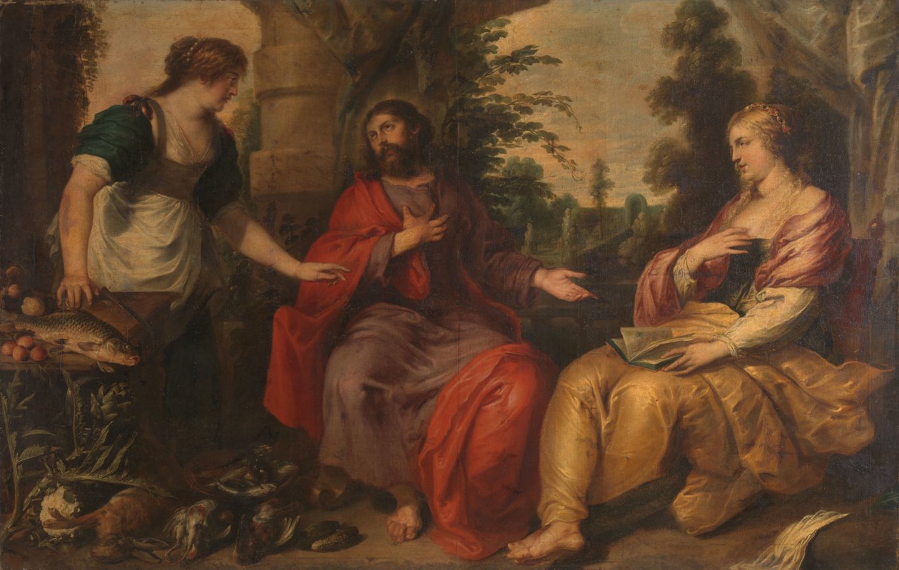 Kristus s Martou a Marií od Vincent Malò (I)