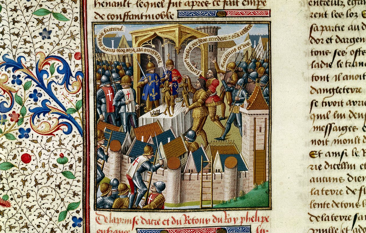 The Capture of Acre, c1191, 15. století od Vincent of Beauvais