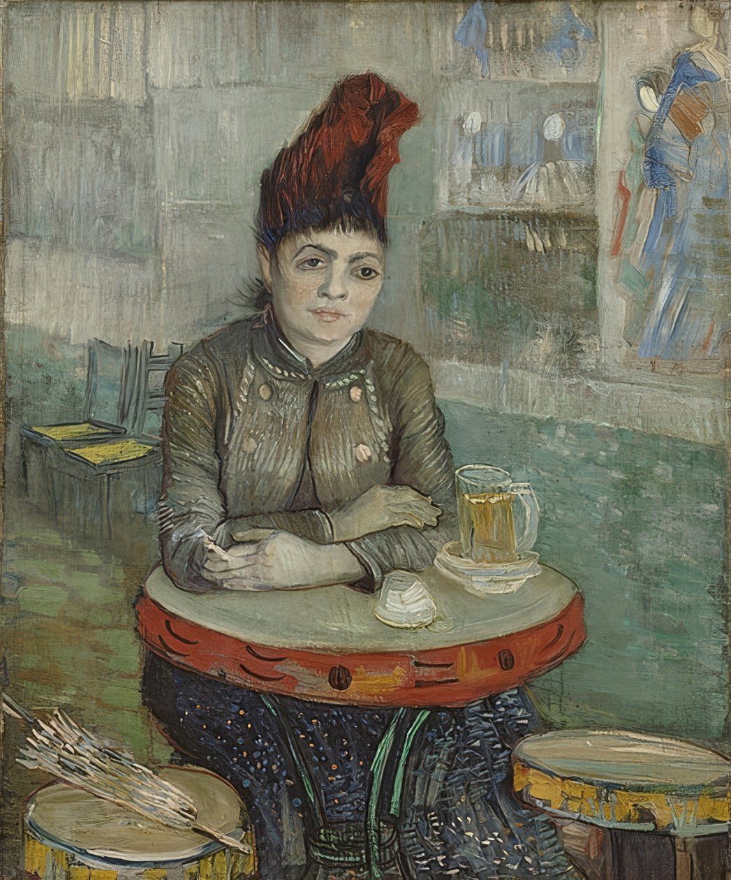 Agostina Segatori v Café Le Tambourin. 1887 od Vincent van Gogh