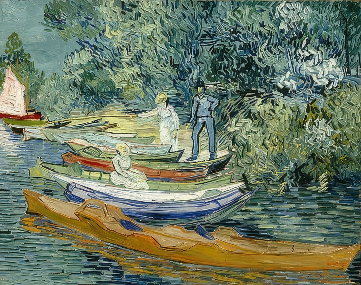 Na břehu řeky Oise v Auvers. 1890 od Vincent van Gogh