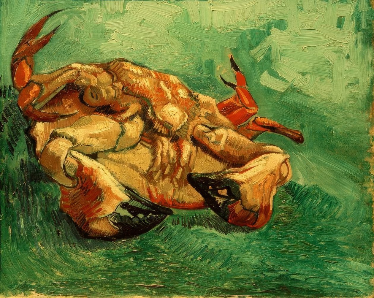 Rakovina ležící na zádech od Vincent van Gogh