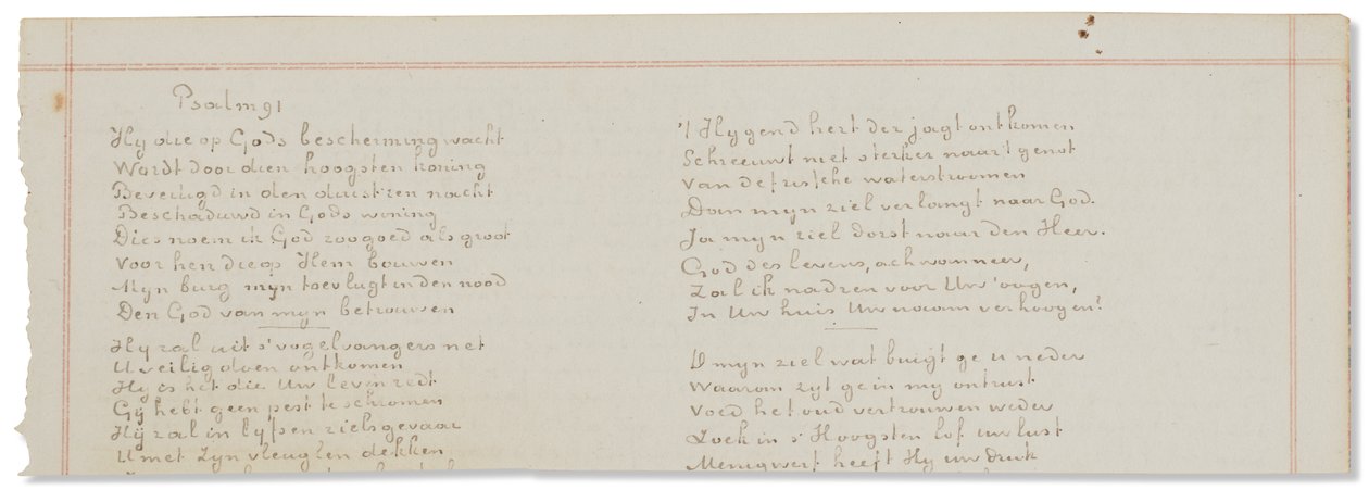 Autografní rukopis, přepisy biblických textů v nizozemštině od Vincent van Gogh
