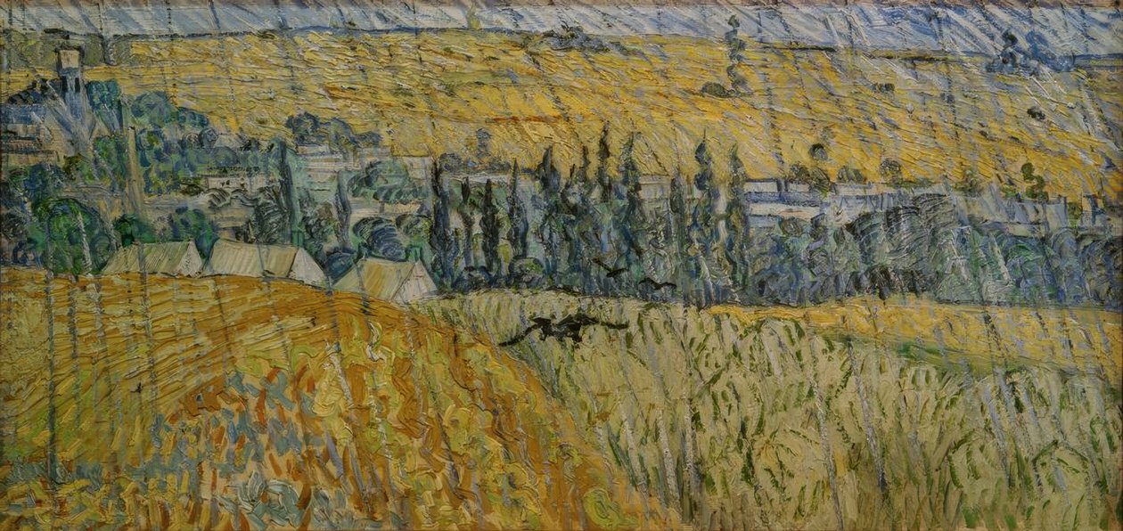 Auvers v dešti od Vincent van Gogh
