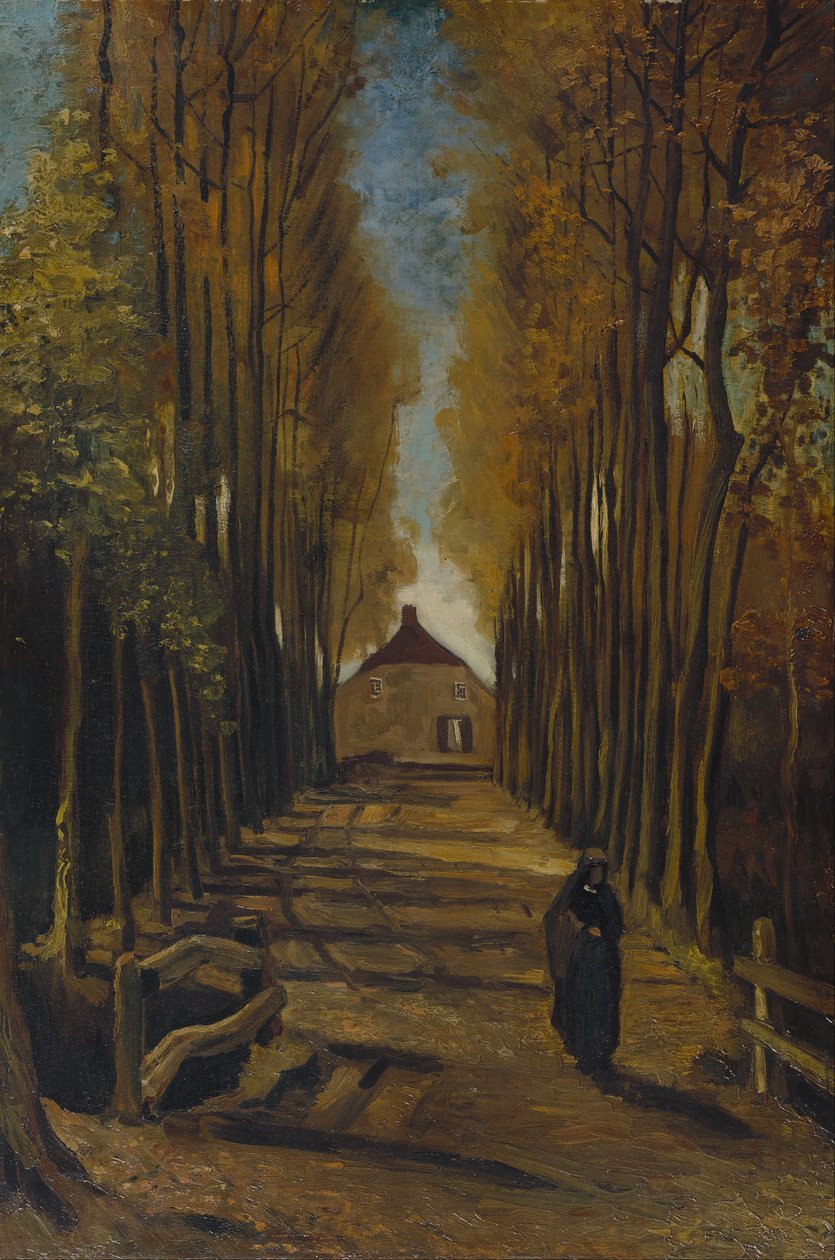 Topolová alej na podzim od Vincent van Gogh