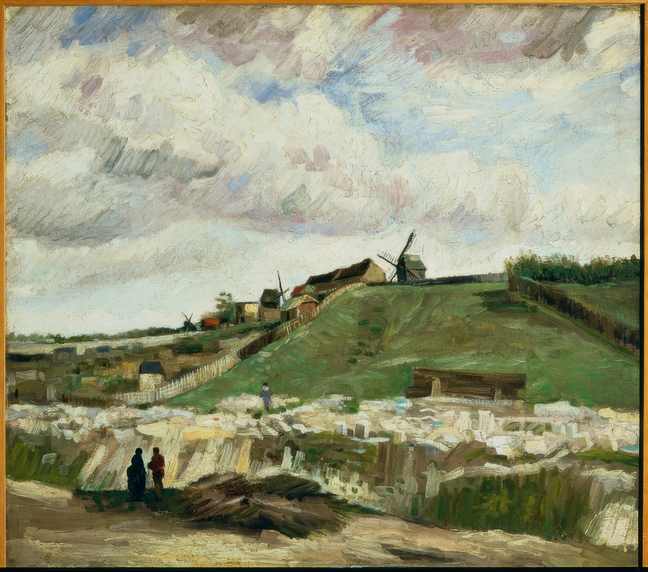Pohled na Montmartre s lomem a mlýny od Vincent van Gogh